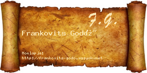 Frankovits Godó névjegykártya